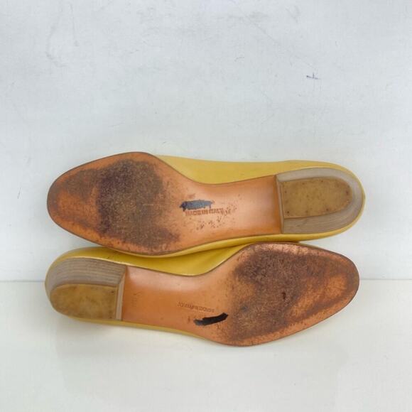 SALVATORE FERRAGAMO Vera Bow Patent Pump 6 B - Picture 9 of 13